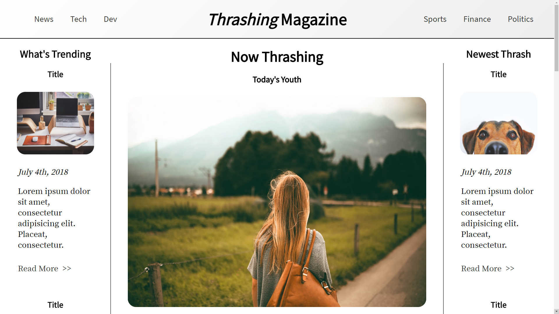 Thrashing Magazine Screencap